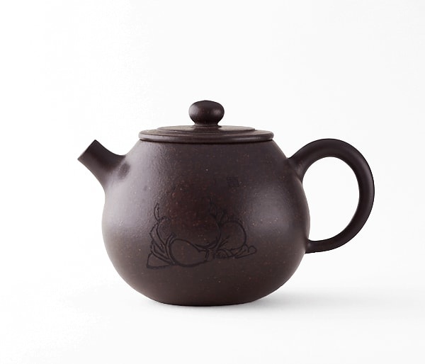 Black Yixing Teapot by Wang Jinchuan